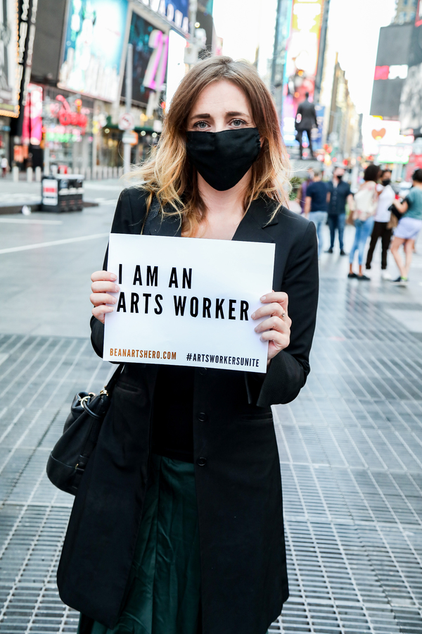 Photo Flash: Artists Gather in Times Square for Be An #ArtsHero Campaign 