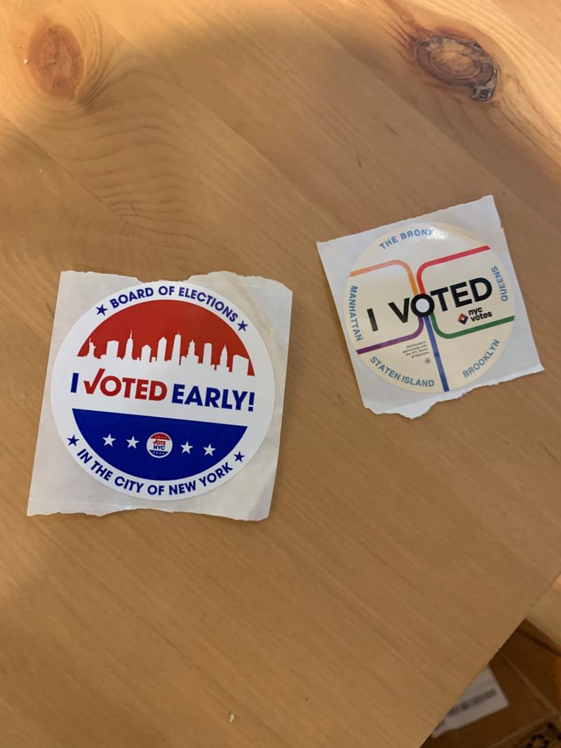 Feature: Cabaret and Concert Artists Flock To Polls For Early Voting Image