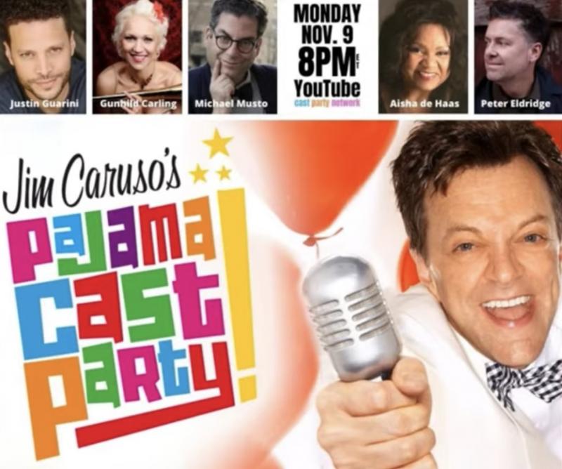 VIDEO: Watch Justin Guarini, Aisha de Haas & More on Jim Caruso's Pajama Cast Party  Image