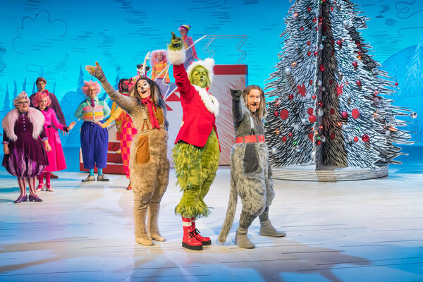 Booboo Stewart as Young Max, Matthew Morrison as Grinch, Denis O'Hare as Old Max  Photo