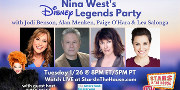 Alan Menken, Lea Salonga, Jodi Benson & Paige O'Hara to Join STARS IN THE HOUSE Episode Gu Photo