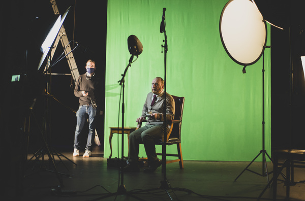 Photo Flash: See Jon Culshaw, Matthew Kelly, Jemma Redgrave and Adrian Scarborough Filming BARNES' PEOPLE Image