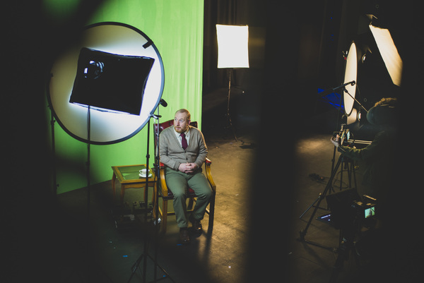 Photo Flash: See Jon Culshaw, Matthew Kelly, Jemma Redgrave and Adrian Scarborough Filming BARNES' PEOPLE Image