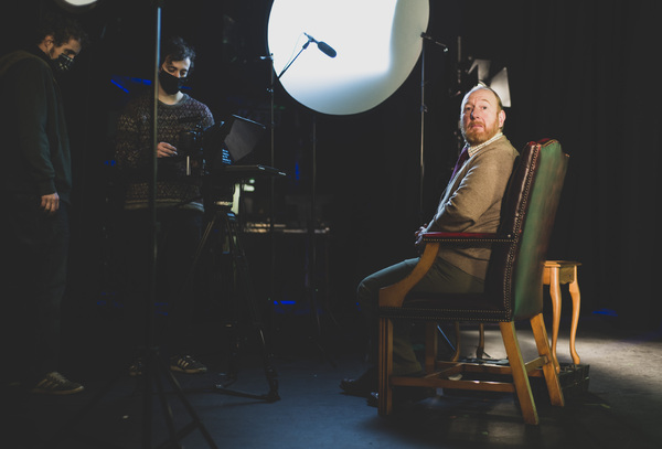 Photo Flash: See Jon Culshaw, Matthew Kelly, Jemma Redgrave and Adrian Scarborough Filming BARNES' PEOPLE Image
