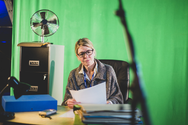 Photo Flash: See Jon Culshaw, Matthew Kelly, Jemma Redgrave and Adrian Scarborough Filming BARNES' PEOPLE Image