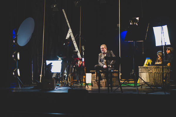 Photo Flash: See Jon Culshaw, Matthew Kelly, Jemma Redgrave and Adrian Scarborough Filming BARNES' PEOPLE Image