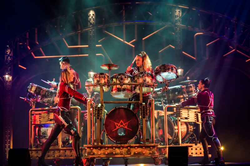 Review: A High Energy Spectacle of Light And Sound, DRUMMER QUEEN Seeks To Shift Perceptions About Women In Percussion.  Image