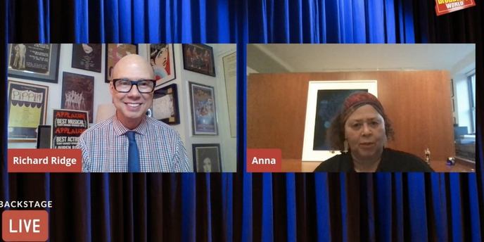 VIDEO: Anna Deavere Smith Visits Backstage LIVE with Richard Ridge- Watch Now! Video