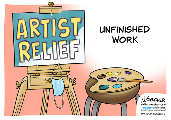 Check Out Political Cartoons From Be An #ArtsHero & Counterpoint's '100 Days of Art & Activism' Partnership Image