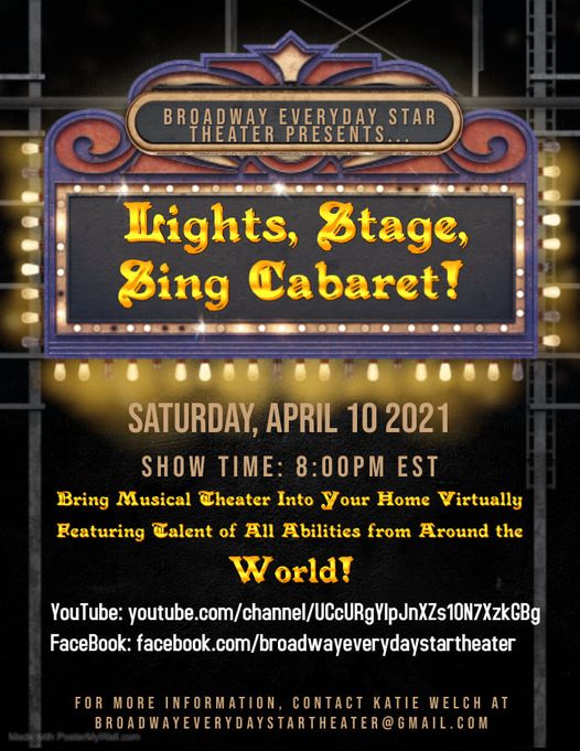 BWW Previews: ALL AGES AND ABILITIES SHOWCASED IN LIGHTS, STAGE, SING CABARET! Virtually at Broadway Everyday Star Theater 
