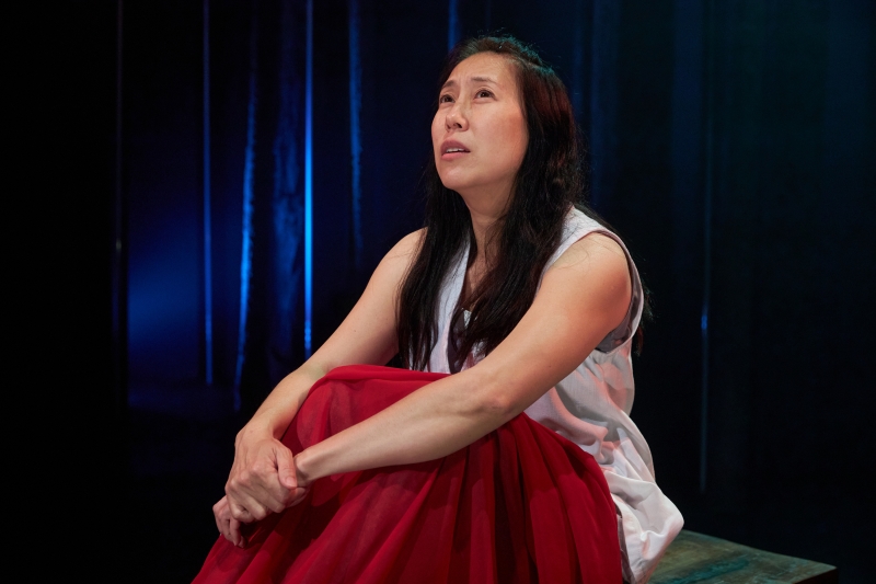 Sue Jin Song in Constellation Theatre Company's production of Children of Medea. ​​​​​​​Photo credit: DJ Corey Photography