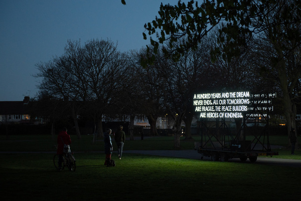 Peace Poem by Robert Montgomery Photo