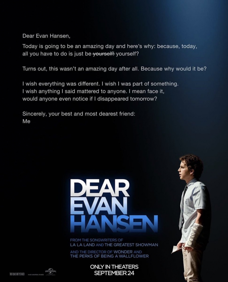Photo Flash: Check out the New Poster for the DEAR EVAN HANSEN Movie 