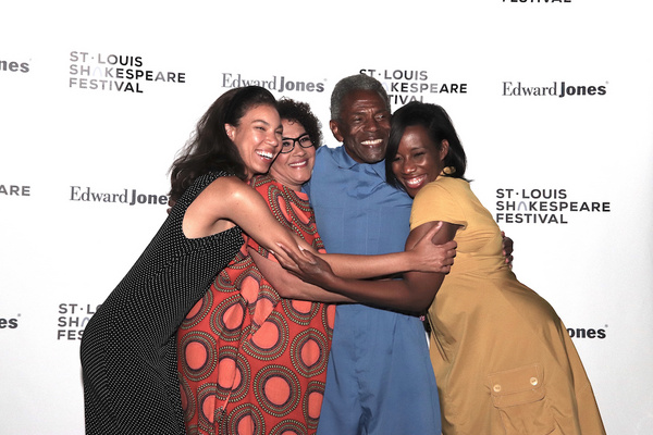 King Lear and His Daughters ? Nicole King, Rayme Cornell, Andre De Shields and Jaquel Photo