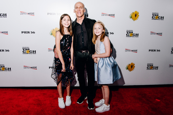 David Kirsch and daughters Francesca and Emilia Photo