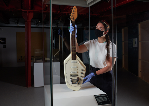 Photo Flash: Ian Curtis' Iconic Guitar Returns To Manchester For Exhibition Image