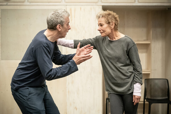 Photo Flash: In Rehearsal For CONSTELLATIONS, With Zoe Wanamaker and Peter Capaldi Image
