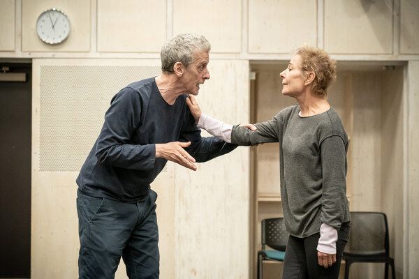 Photo Flash: In Rehearsal For CONSTELLATIONS, With Zoe Wanamaker and Peter Capaldi Image