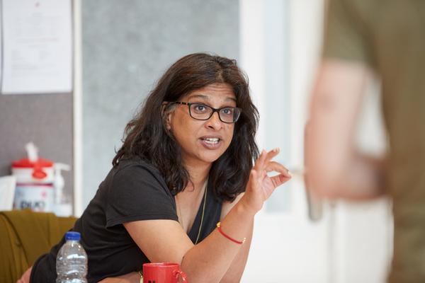 Photo Flash: Go Inside Rehearsals for THE INVISIBLE HAND at Kiln Theatre Image