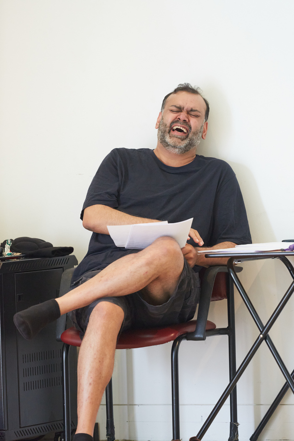 Photo Flash: Go Inside Rehearsals for THE INVISIBLE HAND at Kiln Theatre 