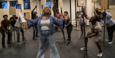 Photo Flash: Go Inside Rehearsals for Shakespeare in the Park's MERRY WIVES; Increased Aud Photo