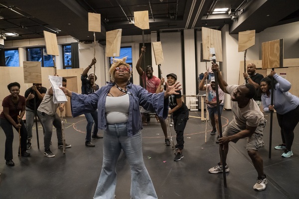 Photos: Rehearsals for Shakespeare in the Park's MERRY WIVES; Increased Audience Capacity Image