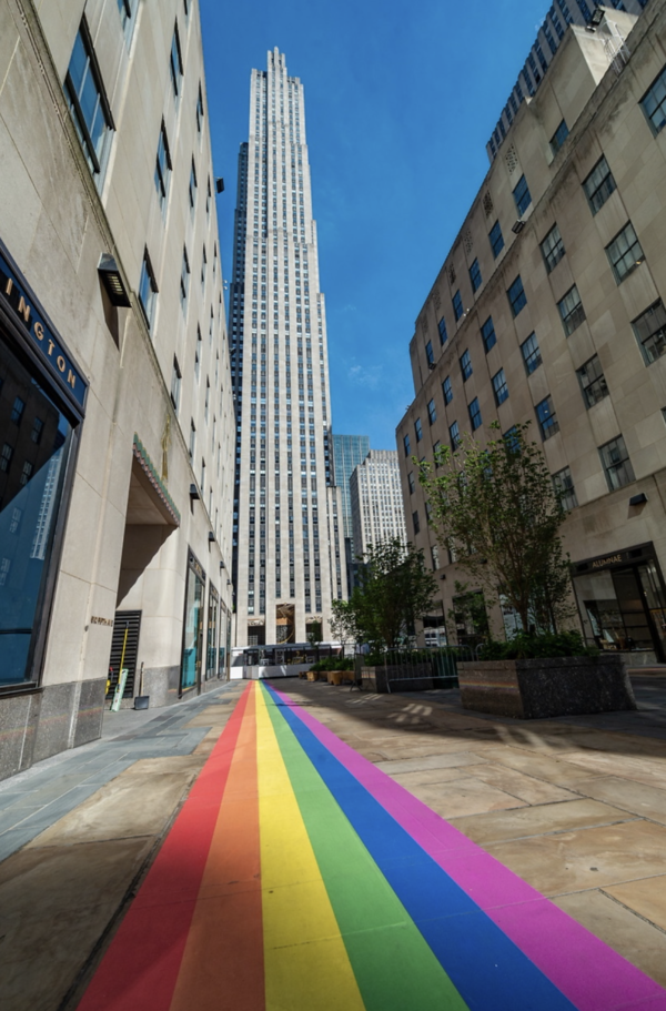Photo Flash: Rainbow Flags Fly at Rockefeller Center in Celebration of Pride Image