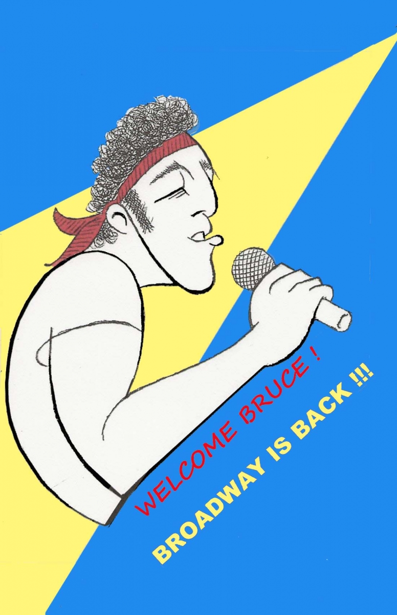 BWW Exclusive: Ken Fallin Draws the Stage - Bruce Springsteen Is Back! Image