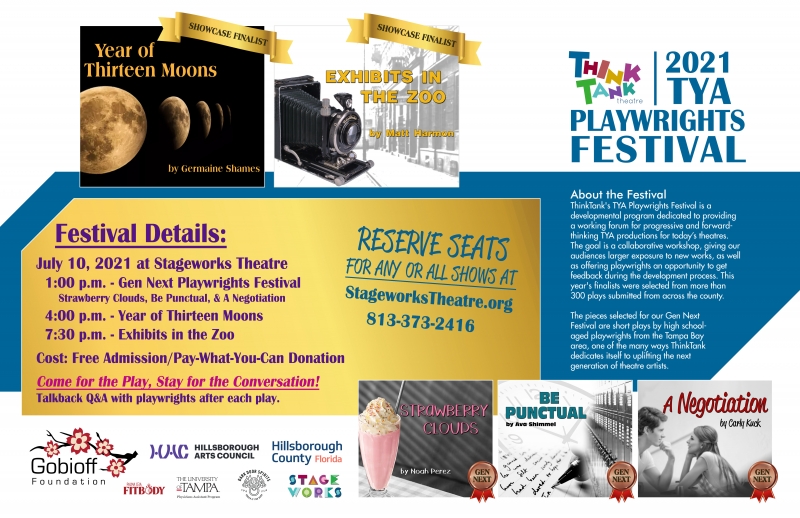 BWW Previews: THINKTANK DEBUTS TYA PLAYWRIGHTS FESTIVAL AND GEN NEXT FESTIVAL at Stageworks Theatre 