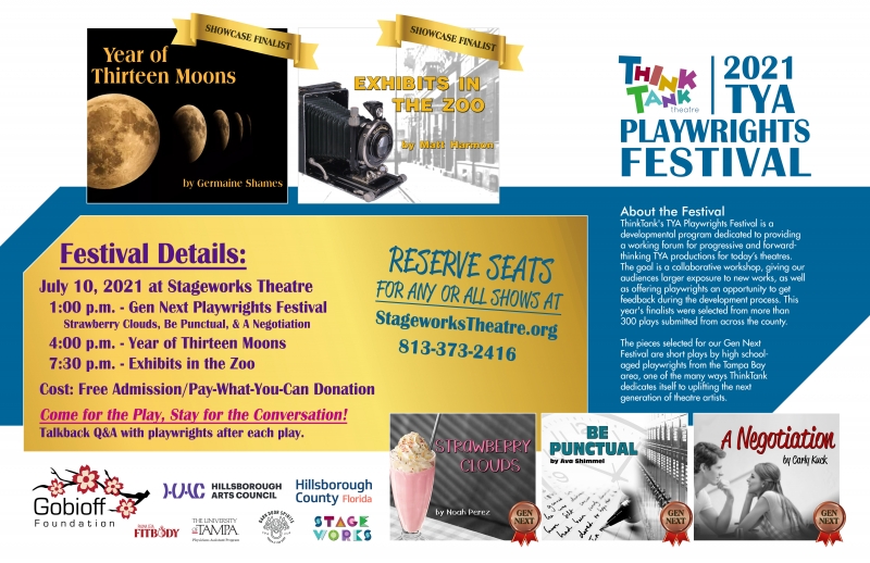 BWW Previews: THINKTANK DEBUTS TYA PLAYWRIGHTS FESTIVAL AND GEN NEXT FESTIVAL at Stageworks Theatre Image