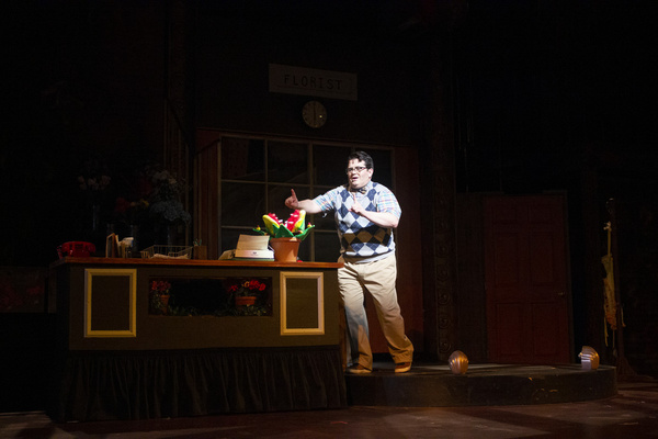Seymour (Isaac Wesley Wilson) makes a discovery in the Arizona Broadway Theatre produ Photo