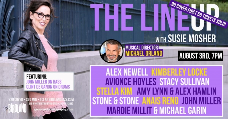 Photo Flash: Gene Reed Captures July 27th THE LINEUP WITH SUSIE MOSHER at Birdland Image