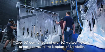 VIDEO: Watch a Set Build Timelapse for FROZEN in the West End Photo
