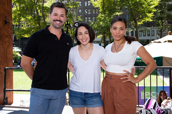 Andrew Rannells, Lauren Patten, Ciara Renee Photo