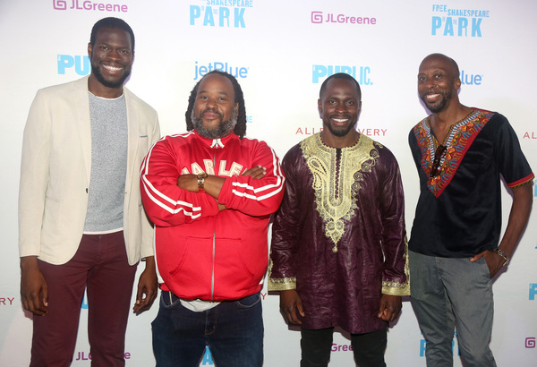Kyle Scatliffe, Jacob Ming Trent, Gbenga Akinnagbe and Julian Rozzell Jr.  Photo