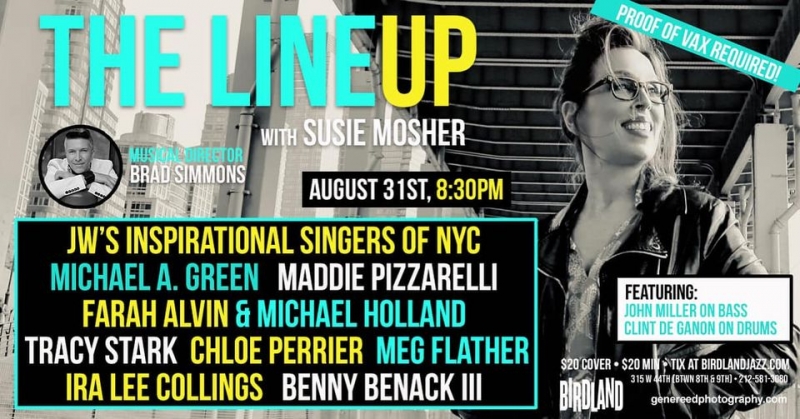 Photo Flash: Gene Reed Shows The August 24th THE LINEUP WITH SUSIE MOSHER In A Broadway World Exclusive Photo Essay Image