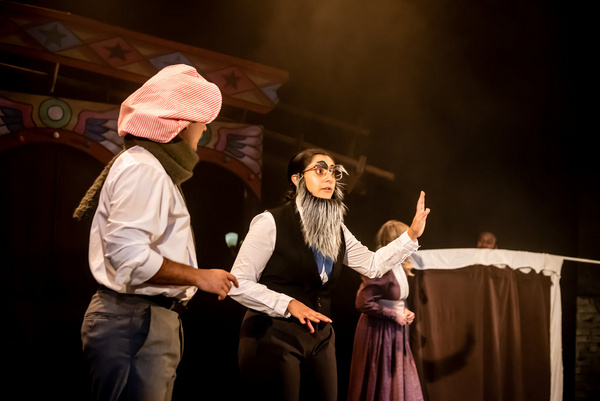 Adam Karim and Serin Ibrahim in The Wolves Of Willoughby Chase at Greenwich Theatre Photo