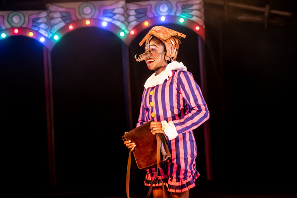 Cassandra Hercules as Pinocchio in Pinocchio at Greenwich Theatre Photo