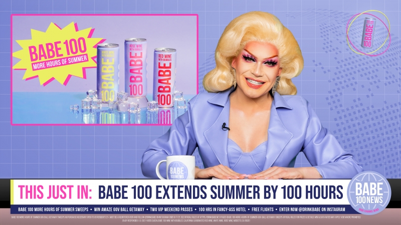 BABE WINE and Drag Superstar Rosé Team Back Up to Bring You Babe 100 More Hours of Summer with Governors Ball Image