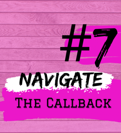 Student Blog: Summer Stock Central: Step #7 | Navigate The Callback 