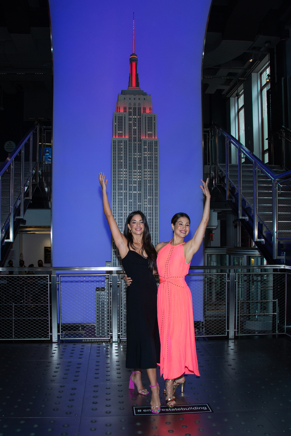Photos: CHICAGO Stars Bianca Marroquín & Ana Villafañe Light Up the Empire State Building Image