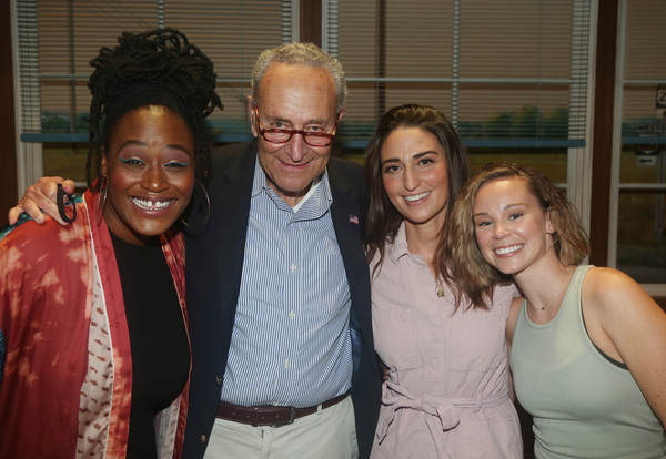BWW Photo Exclusive: WAITRESS Welcomes Senate Majority Leader Chuck Schumer on Opening Night Image