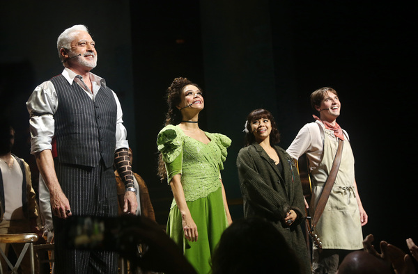 Tom Hewitt, Amber Gray, Eva Noblezada  Photo