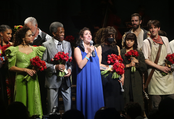 Andre De Shields, Rachel Chavkin, Timothy Hughes, Anaïs Mitchell, Tara Jackson, Eva  Photo