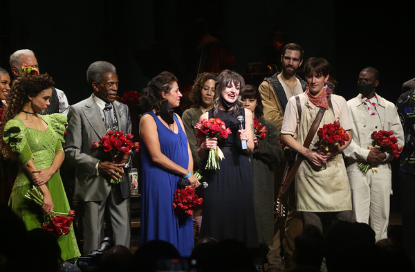 Andre De Shields, Rachel Chavkin, Timothy Hughes, Anaïs Mitchell, Tara Jackson, Eva  Photo