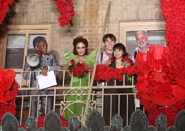 Andre De Shields, Amber Gray, Reeve Carney, Eva Noblezada and Tom Hewitt  Photo