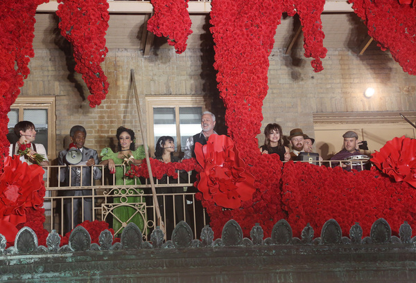 Reeve Carney, Andre De Shields, Amber Gray, Eva Noblezada, Tom Hewitt, Composer Anaï Photo