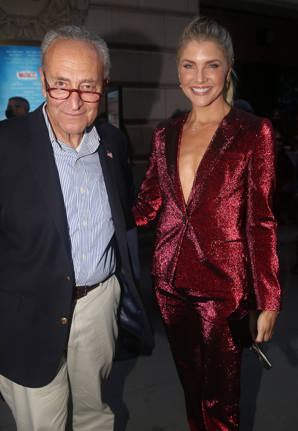 Senate Majority Leader/New York’s Senator Charles Schumer and Amanda Kloots Photo