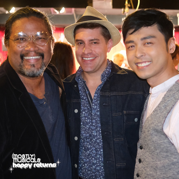 performer Victor E. Chan with alums Justin Anthony Long and Jonny Lee Jr. Photo