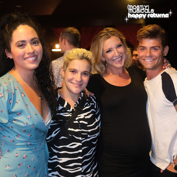 Bianca Giselle, Daisy Eagan, and Garrett Clayton celebrate with performer Alli Miller Photo